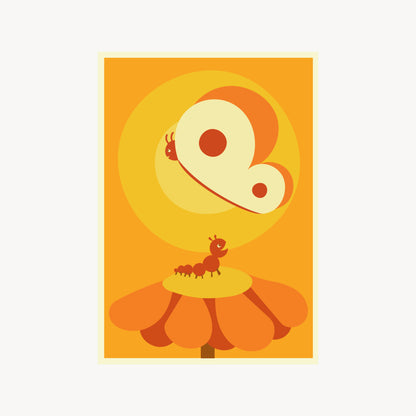 Caterpillar and Butterfly