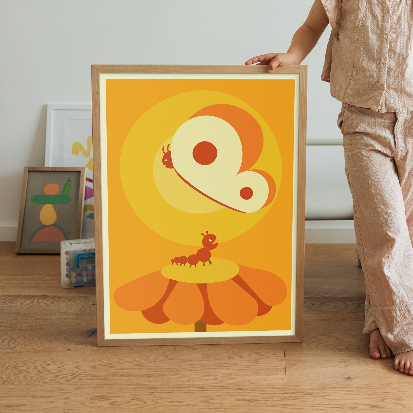 Caterpillar and Butterfly