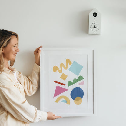 Colourful happy shapes